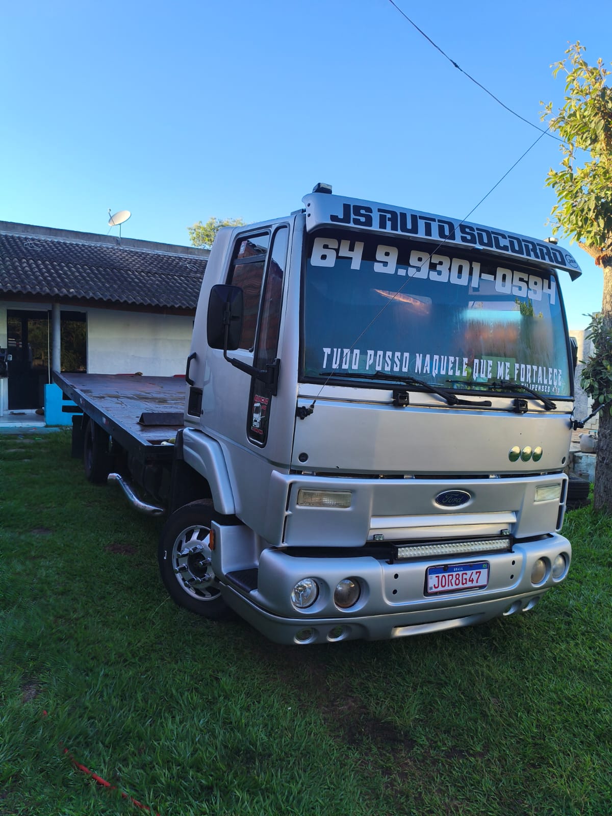 Guincho JS Auto Socorro a caminho do atendimento em Mineiros GO